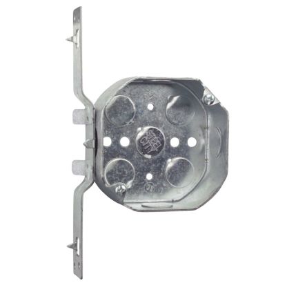 Steel City 54151-V-1/2 Drawn Style Ceiling Box, Steel, 15.8 cu-in Capacity, 1 Outlets, 7 Knockouts, 1-1/2 in D